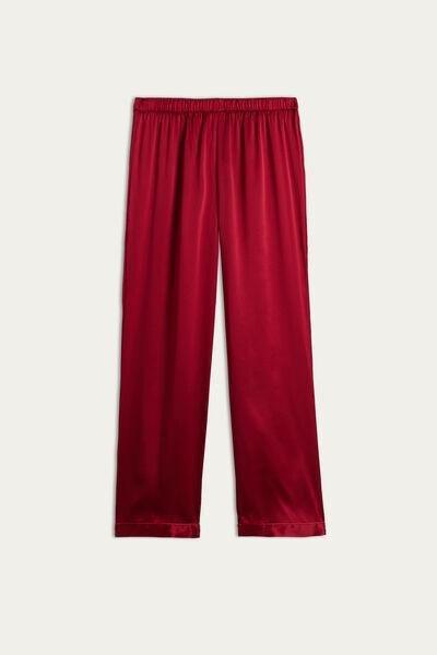 Intimissimi - Red Silk Satin Trousers