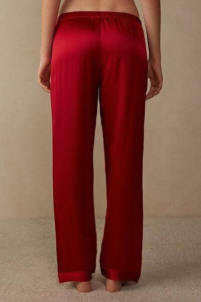 Intimissimi - Red Silk Satin Trousers