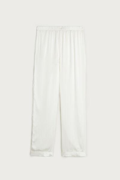 Intimissimi - White  Silk Satin Trousers