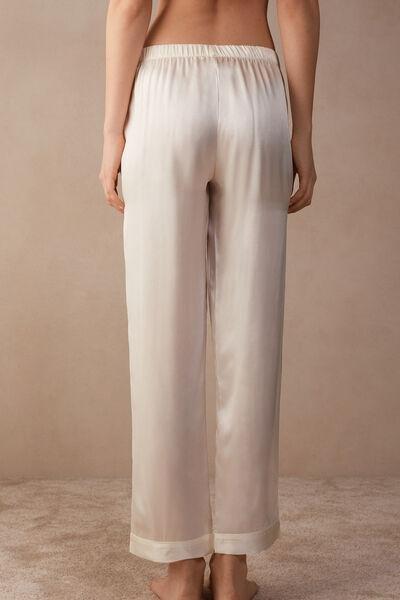 Intimissimi - White  Silk Satin Trousers