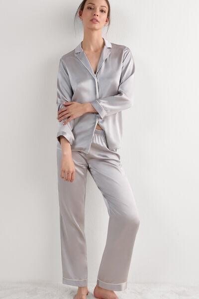 Grey Elasticated Waist Trousers, 5601_347J, large image number 1