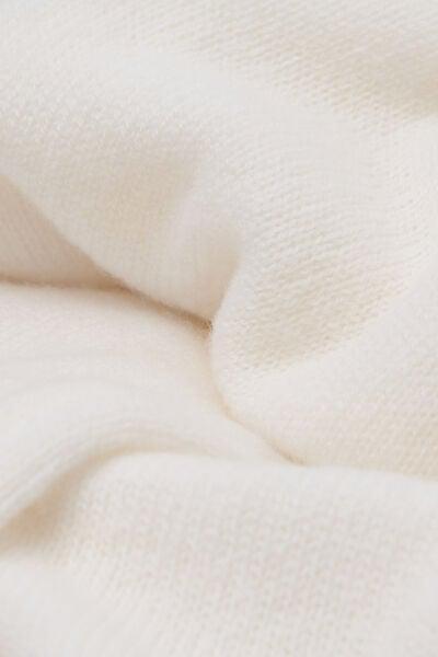 White Plain-Knit 100% Cashmere Palazzo Pants, 5601_711J, large image number 4