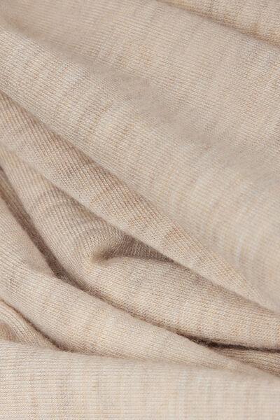 Beige Light Blend Modal Palazzo Pants, 5601_036K, large image number 4