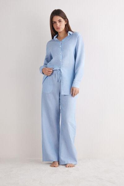 Blue Morning Portofino Trousers, 5601_869J, large image number 1