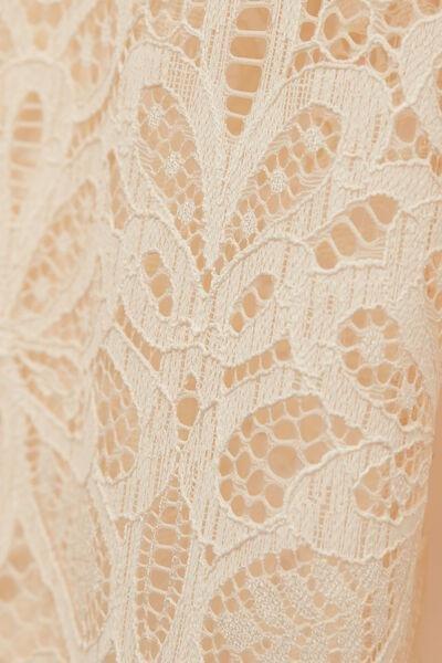 Beige Italian Riviera Lace Trousers, , large image number 4