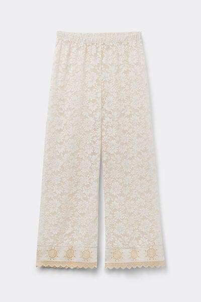 Beige Midsummer Dream Lace Pants, 5601_118K, large image number 3