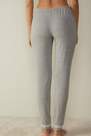 Intimissimi - Light Grey Blend Long Modal Trousers With Lace Details, Women