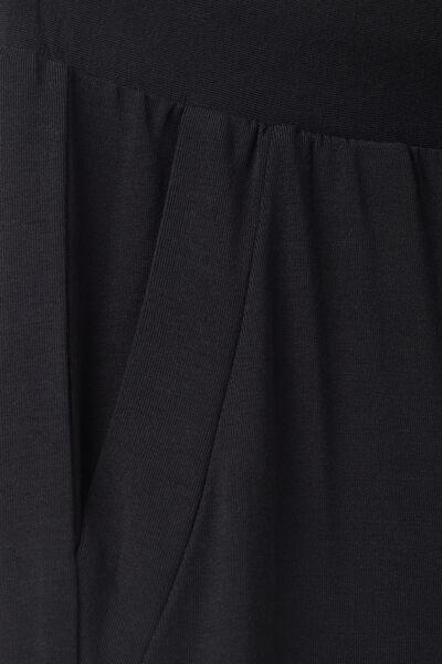 Black Modal Palazzo Trousers, , large image number 4