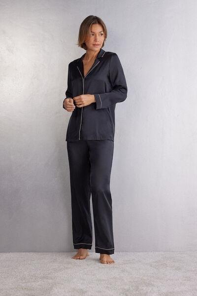 Black Full Length Trousers, Black, large image number 7