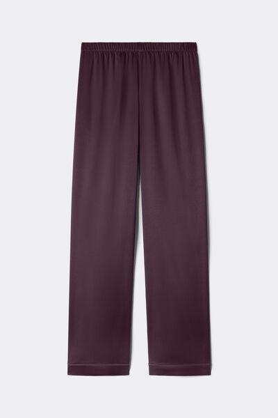 Purple Stretchy Silk Pants, 5601_198K, large image number 3