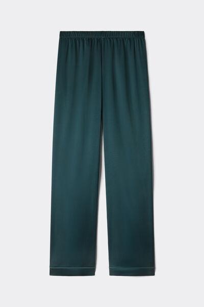 Green Stretchy Silk Pants, 5601_254K, large image number 3