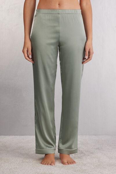 Green Elasticated Waist Trousers, , large image number 0