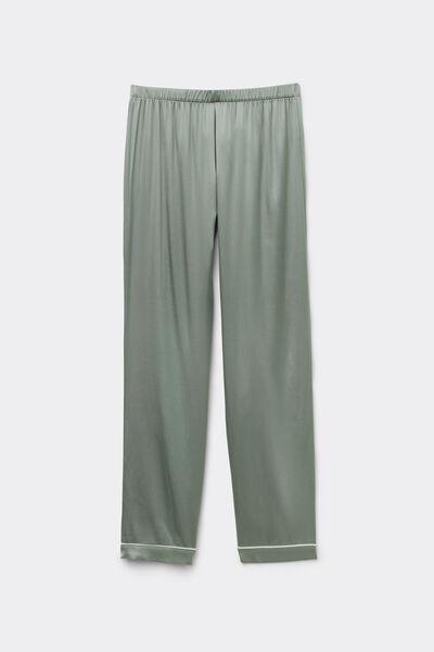 Green Elasticated Waist Trousers, 5601_657J, large image number 2
