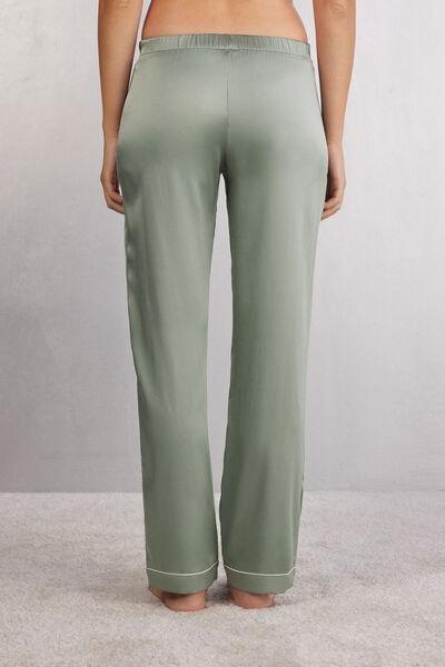 Green Elasticated Waist Trousers, 5601_657J, large image number 3