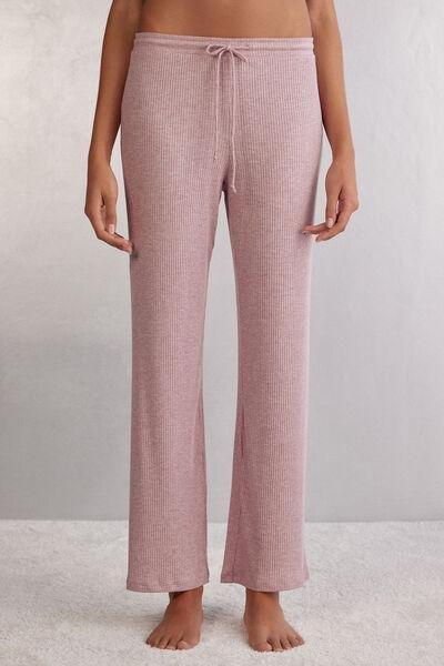 Pink Modal Palazzo Trousers, , large image number 0