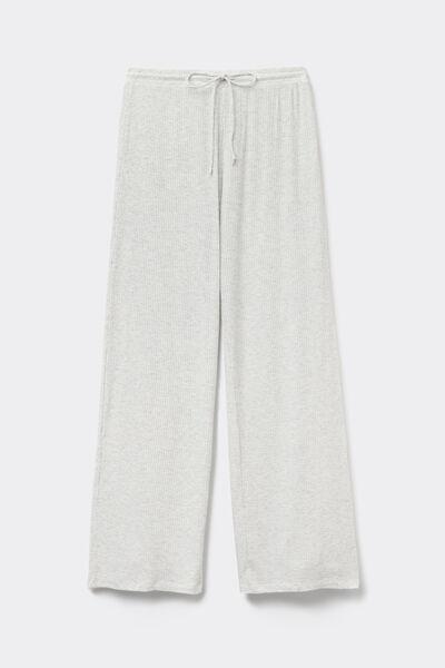 White Full-Length Palazzo Trousers, , large image number 2