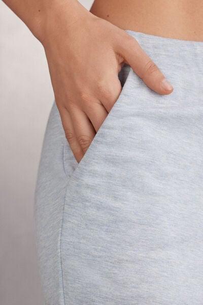 Grey Cold Winter Night Wool Cuffed Trousers, 5601_776J, large image number 5