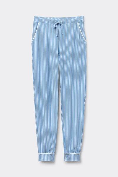 Blue Oxford Stripes Trousers, , large image number 1
