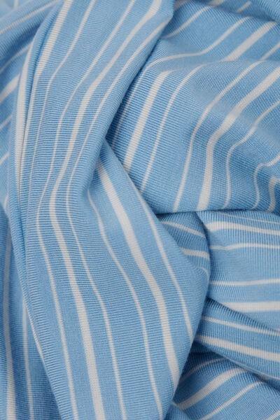 Blue Oxford Stripes Straight Pants, , large image number 4