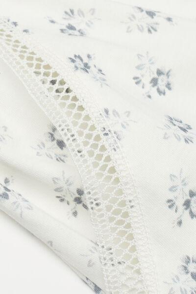 White Printed Pyjama Bottoms, , large image number 4