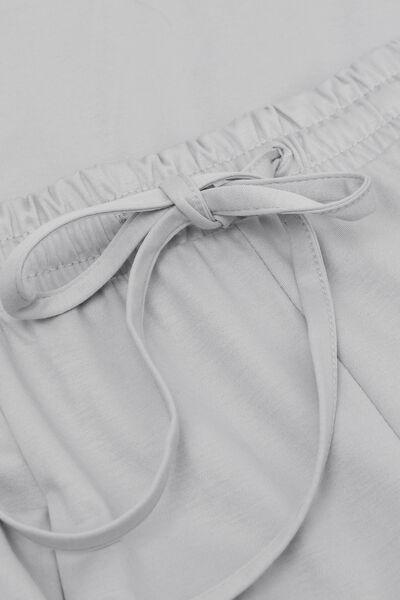 Grey Full-Length Elevated Cotton Pyjama Bottoms, , large image number 4