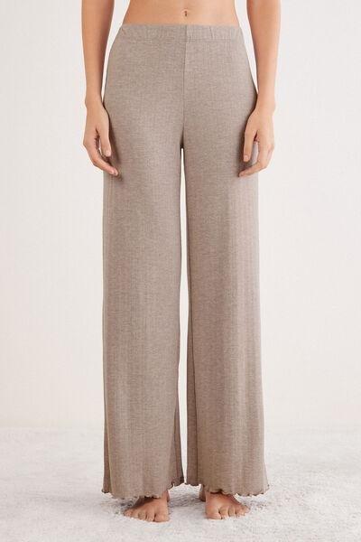 Pink Luxury Softness Wide-Leg Modal Pyjama Bottoms, 5601_039K, large image number 1