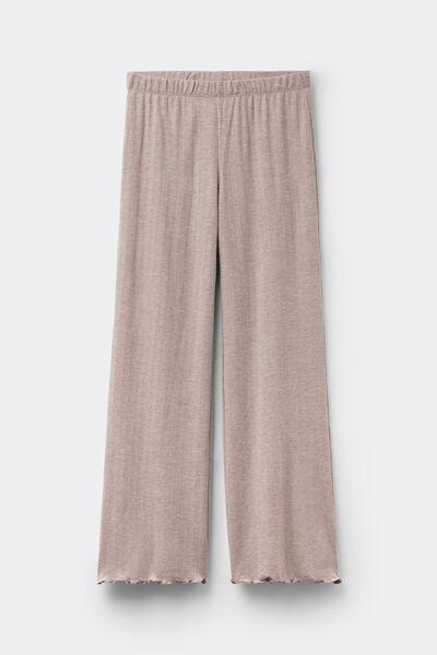 Pink Luxury Softness Wide-Leg Modal Pyjama Bottoms, 5601_039K, large image number 2