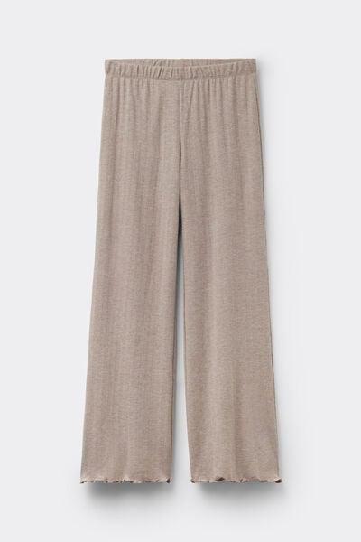 Pink Luxury Softness Wide-Leg Modal Pyjama Bottoms, 5601_039K, large image number 7