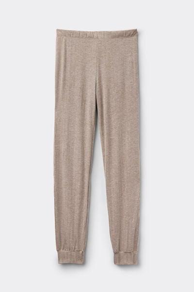 Pink Luxury Softness Ribbed Modal Pyjama Bottoms, 5601_039K, large image number 2