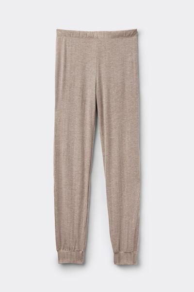 Pink Luxury Softness Ribbed Modal Pyjama Bottoms, 5601_039K, large image number 5