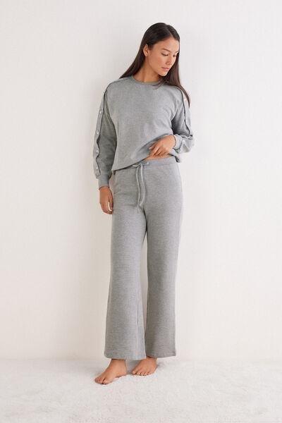 Grey Coraline Casual Palazzo Pants, 5601_042K, large image number 1
