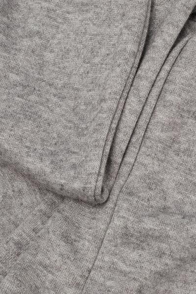 Grey Tricot-Effect Palazzo Pants, 5601_043K, large image number 4