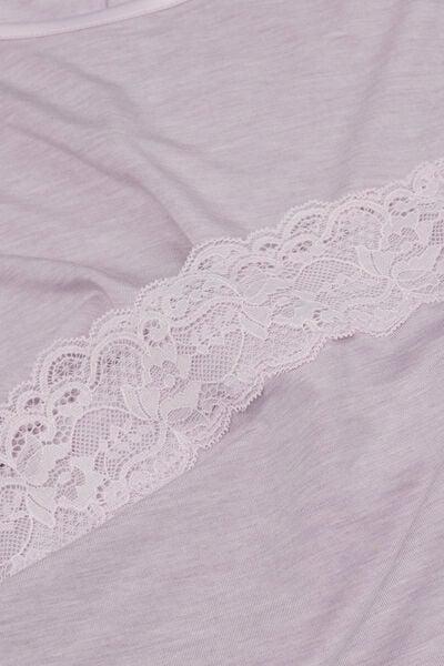 Pink Frill Trims Modal Pyjama Set, 5601_068K, large image number 4