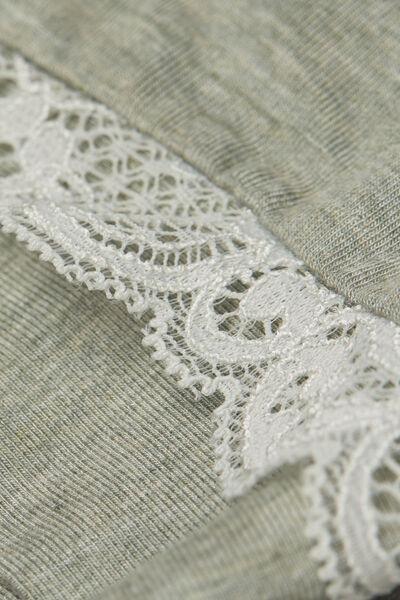 Green Romantic Lace Pyjama Set, , large image number 4