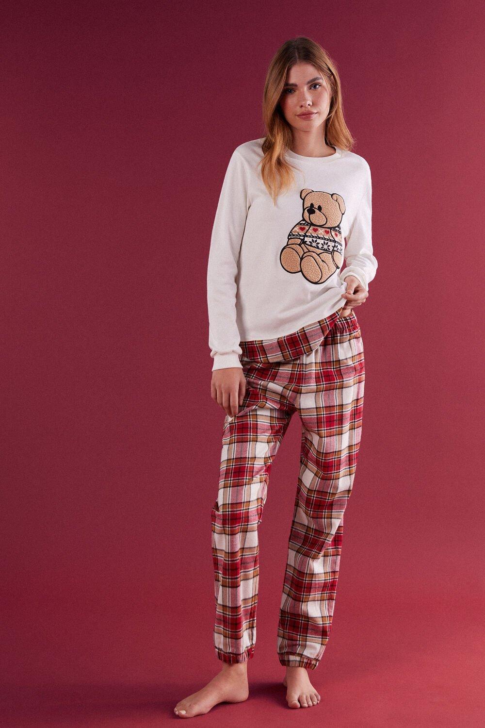 Intimissimi Multicolour Teddy Bear Full-Length Pyjama Set | Azadea UAE