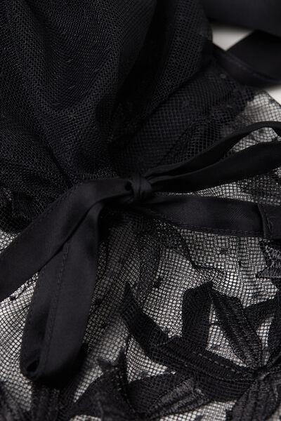 Black Frou Frou Romance Kimono, Black, large image number 4