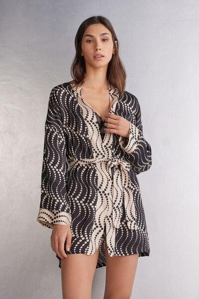 Black Cool Elegance Kimono, , large image number 1