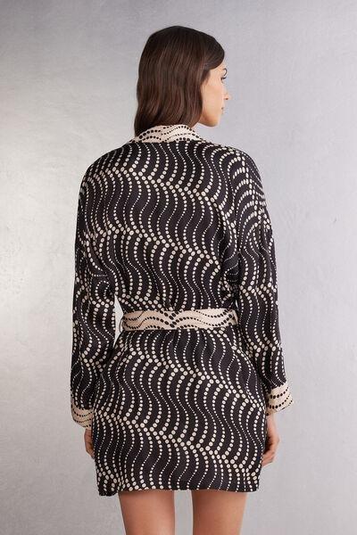Black Cool Elegance Kimono, , large image number 3