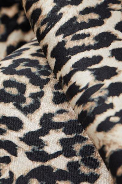 Beige A Moment Of Glamour Animal Print Silk Kimono, 5601_029K, large image number 8