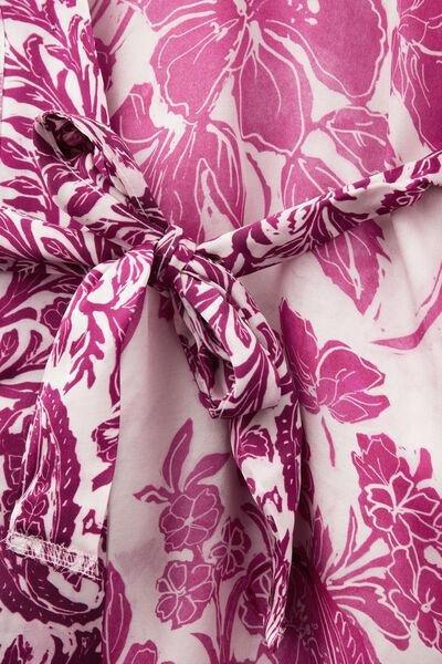 Pink Brighten Your Day Viscose Satin Kimono, 5601_115K, large image number 4