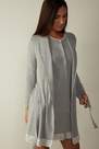 Intimissimi - Grey  Modal Robe With Lace Detail