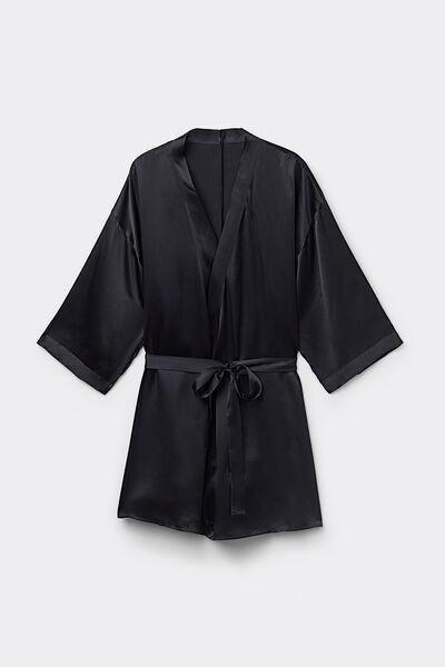 Intimissimi - Black Silk Kimono