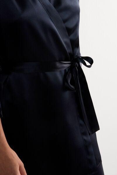 Black Silk Kimono, Black, large image number 9