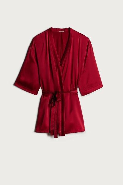 Red Silk Kimono, , large image number 2