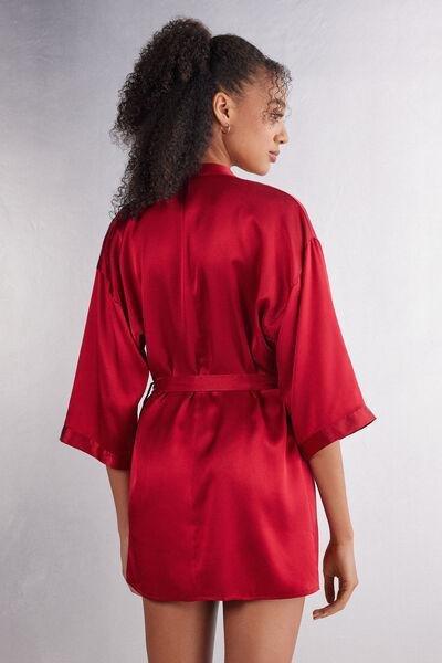 Red Silk Kimono, , large image number 6
