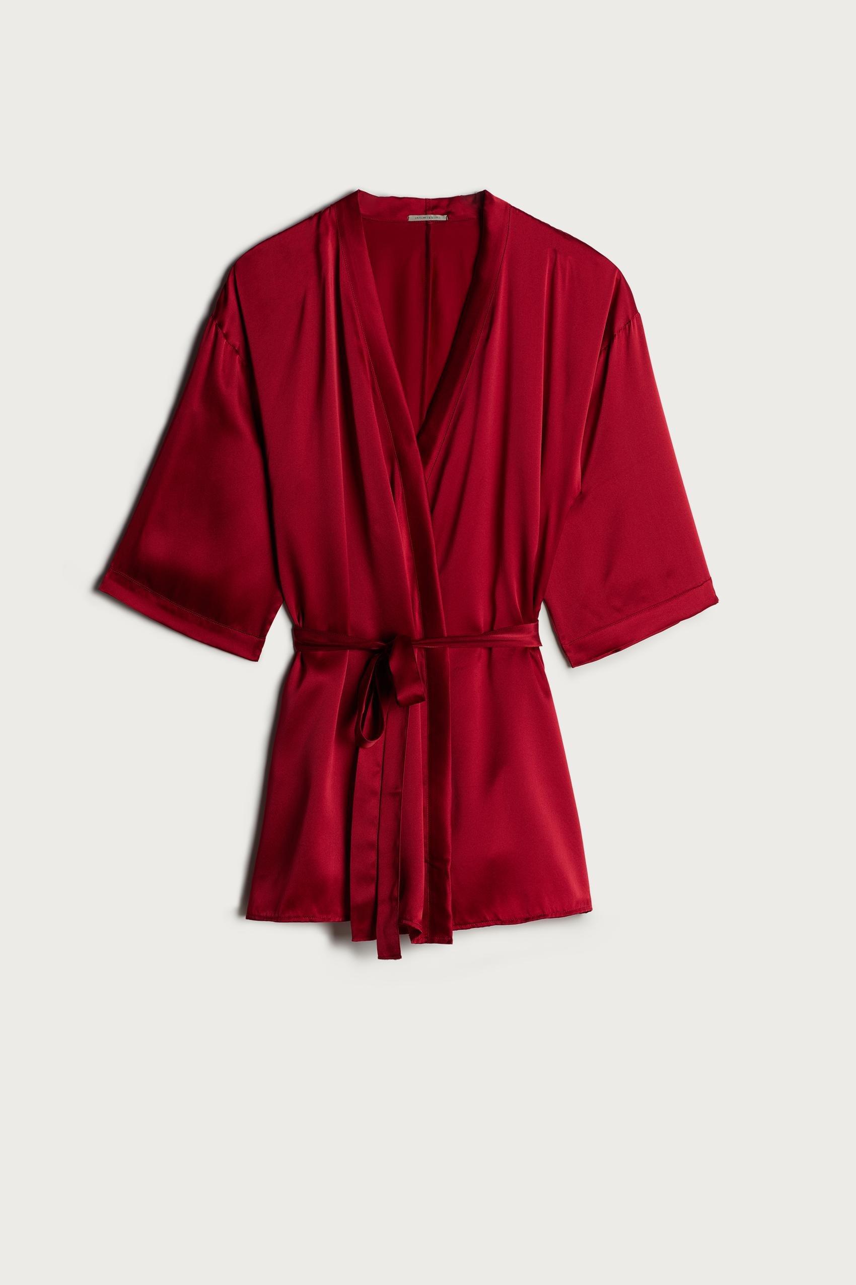 Red Silk Kimono, , large image number 8