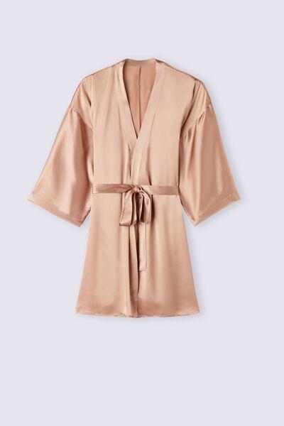 Pink Silk Kimono, , large image number 1