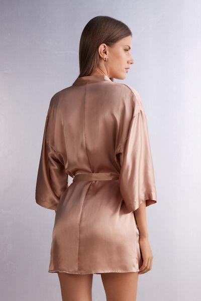 Pink Silk Kimono, , large image number 3