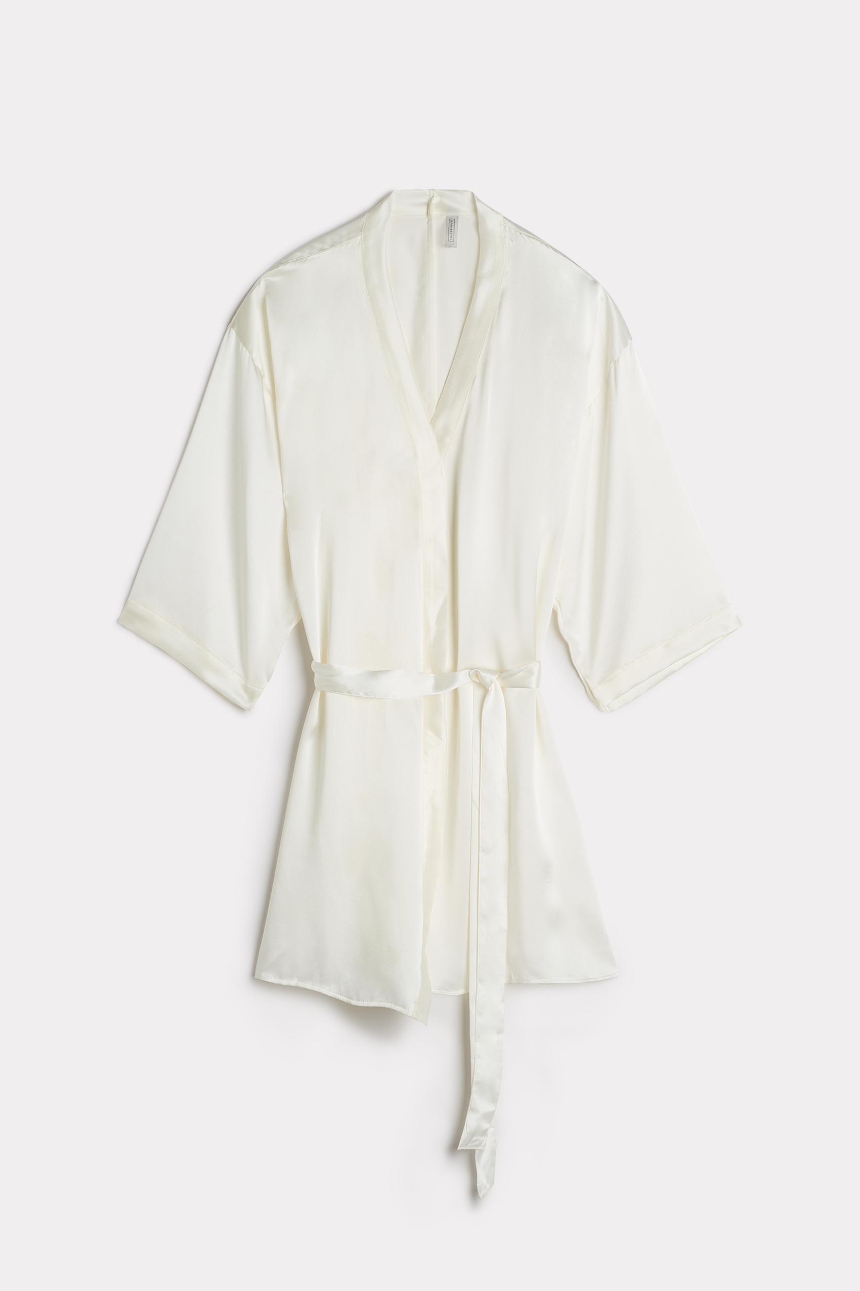 White  Silk Kimono, , large image number 7