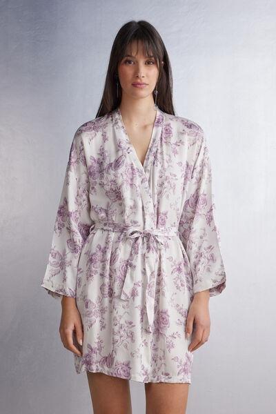 Intimissimi - Purple Graceful Simplicity Satin Kimono